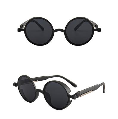 Round Sunglasses Steampunk Men Women Fashion Glasses Brand Designer Retro Vintage Sunglasses UV400