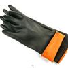 Black Extra Long, Extra Thick Acid & Alkali Resistant Industrial Rubber Gloves - Waterproof & Anti-fouling for Chemical Protection