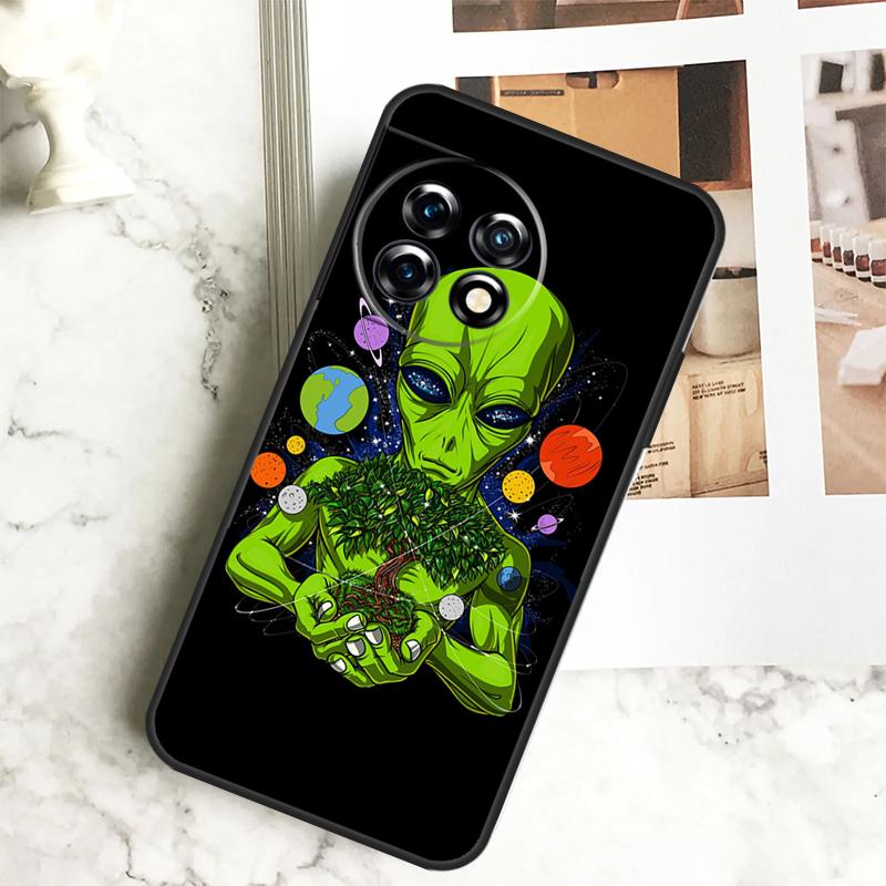 Space Alien Magic Case For OnePlus 12 12R 11 9 10 Pro 10R 9R 8T 10T Nord 3 CE 2 Lite 2T N10 N20 N30 CE4 Cover