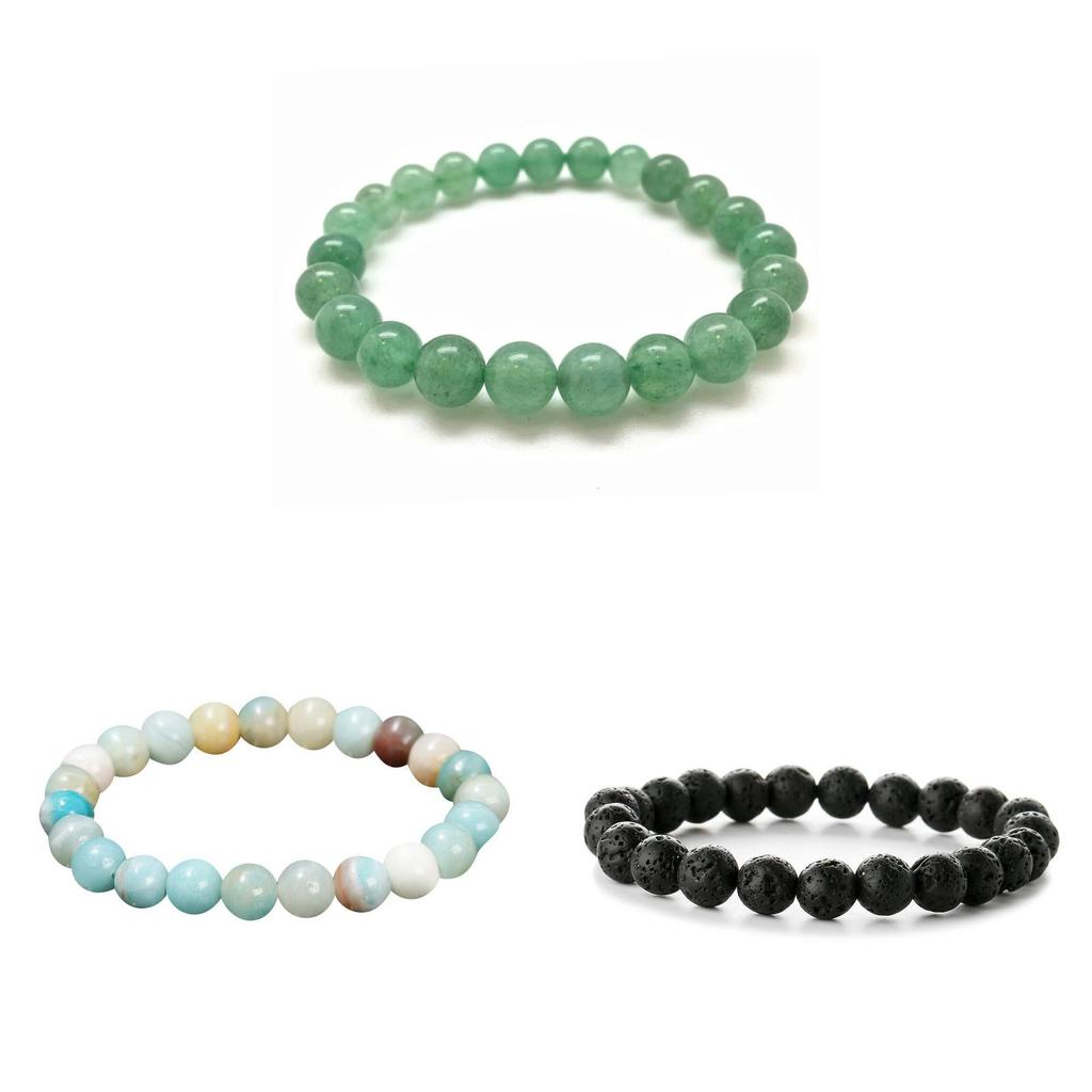 Natural Crystal Agate Beaded Bracelet For Men And Women With Handmade Design For Gift And Fashion