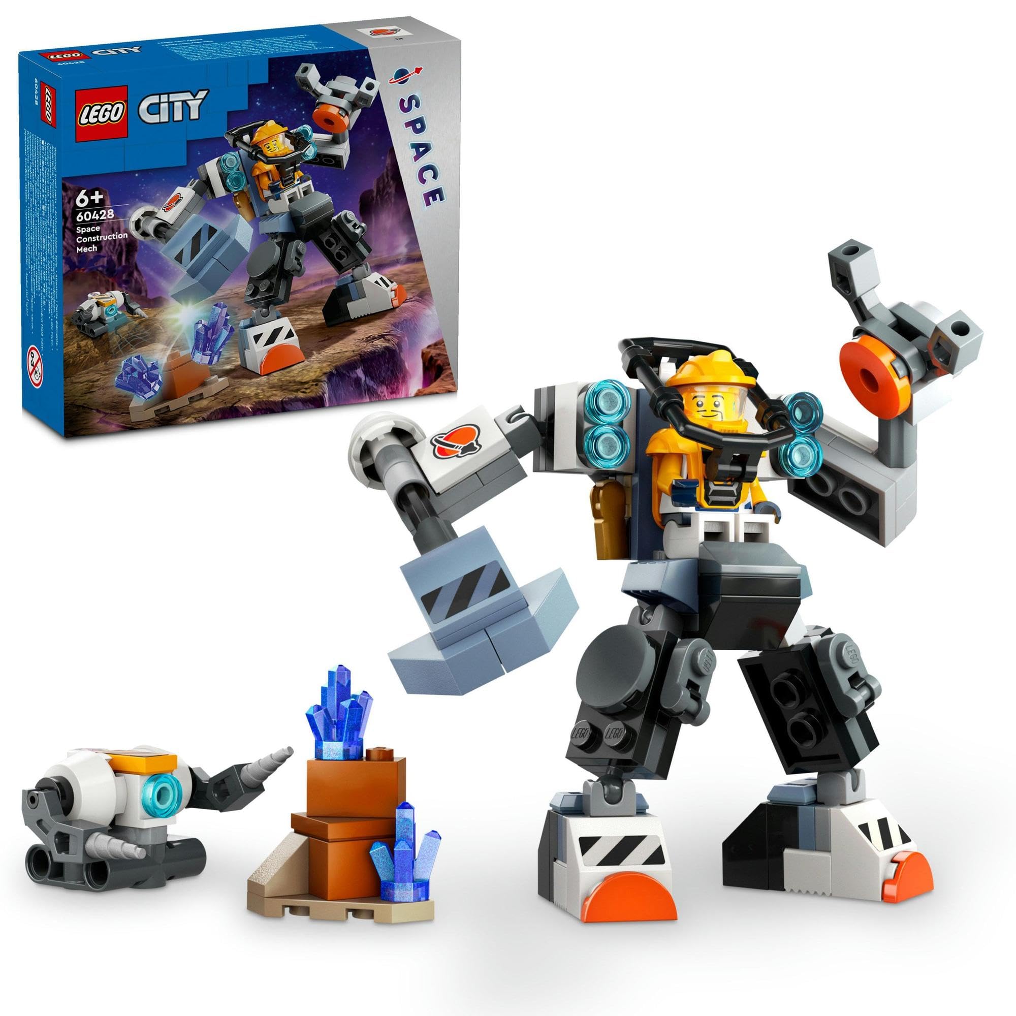 

LEGO City Космический Мех-Костюм, Игрушка, Подарок, День рождения, Образовательный, Рождество, Мальчики и девочки, Возраст 6, 7, 8, 9, Космос, 60428