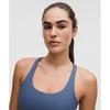 Lululemon Energy Bra MeDium Support  B D Cups  Evolve Blue Twill