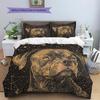 Pitbull Pattern Bedding Home Decoration Birthday Gift (1 * duvet cover + 2 * pillowcase, without core)