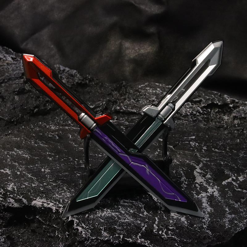 19cm/7.48in Valorant Blade of God Metal Toy Sword Model Unedged Tactical Knife Game Peripherals Weapon Prop Craft Boys Toy Gifts