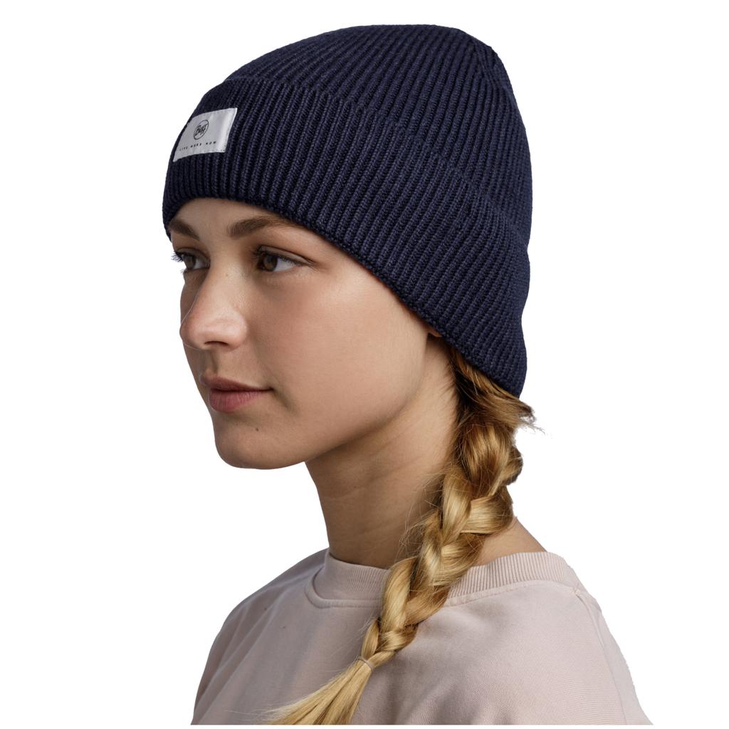 Buff Knitted Hat Beanie, Unisex navy Cap