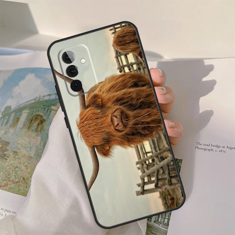 Highland Cow Animal Case For Samsung Galaxy A55 A35 A15 A32 A12 A22 A52 A06 A54 A34 A14 A56 A36 A26 A16 A13 A53
