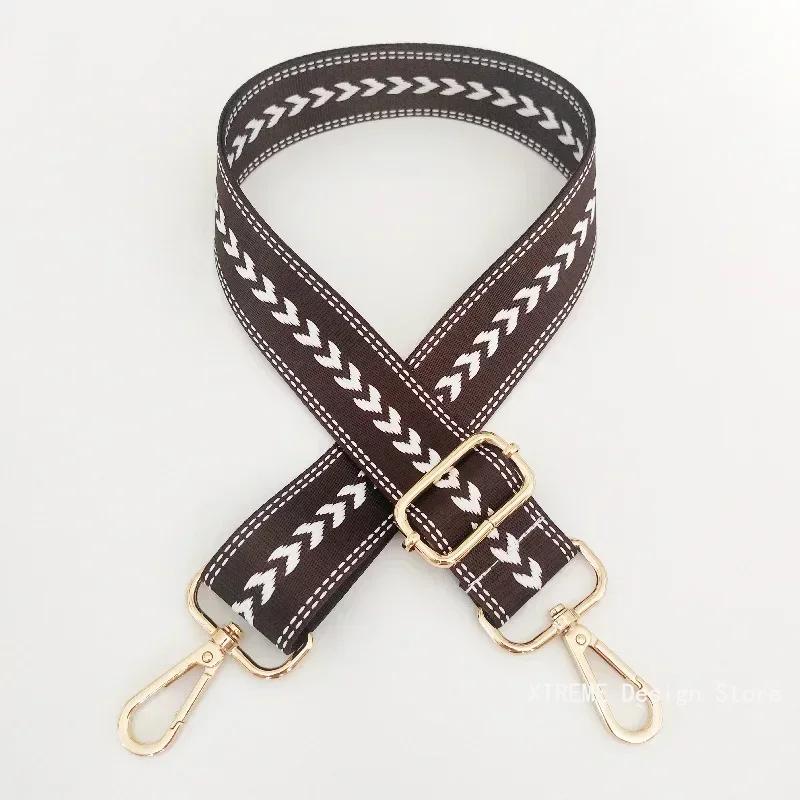 New Color Nylon Wide 3.8cm Shoulder Bag Strap Adjustable Straps for Crossbody Messenger Shoulder Bag Accessories Handbag Straps