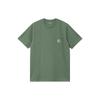 Carhartt WIP SS24 S/S Pocket T-Shirt With Woven Graphic Label On Front Pocket Men T-Shirts Green I030434-1YF-XX
