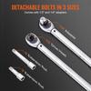 Torque Wrench, 1/2-inch Drive Click Torque Wrench 20-250ft.lb/34-340n.m, Dual-Direction Adjustable Torque Wrench Set, Mechanical Dual Range Scales