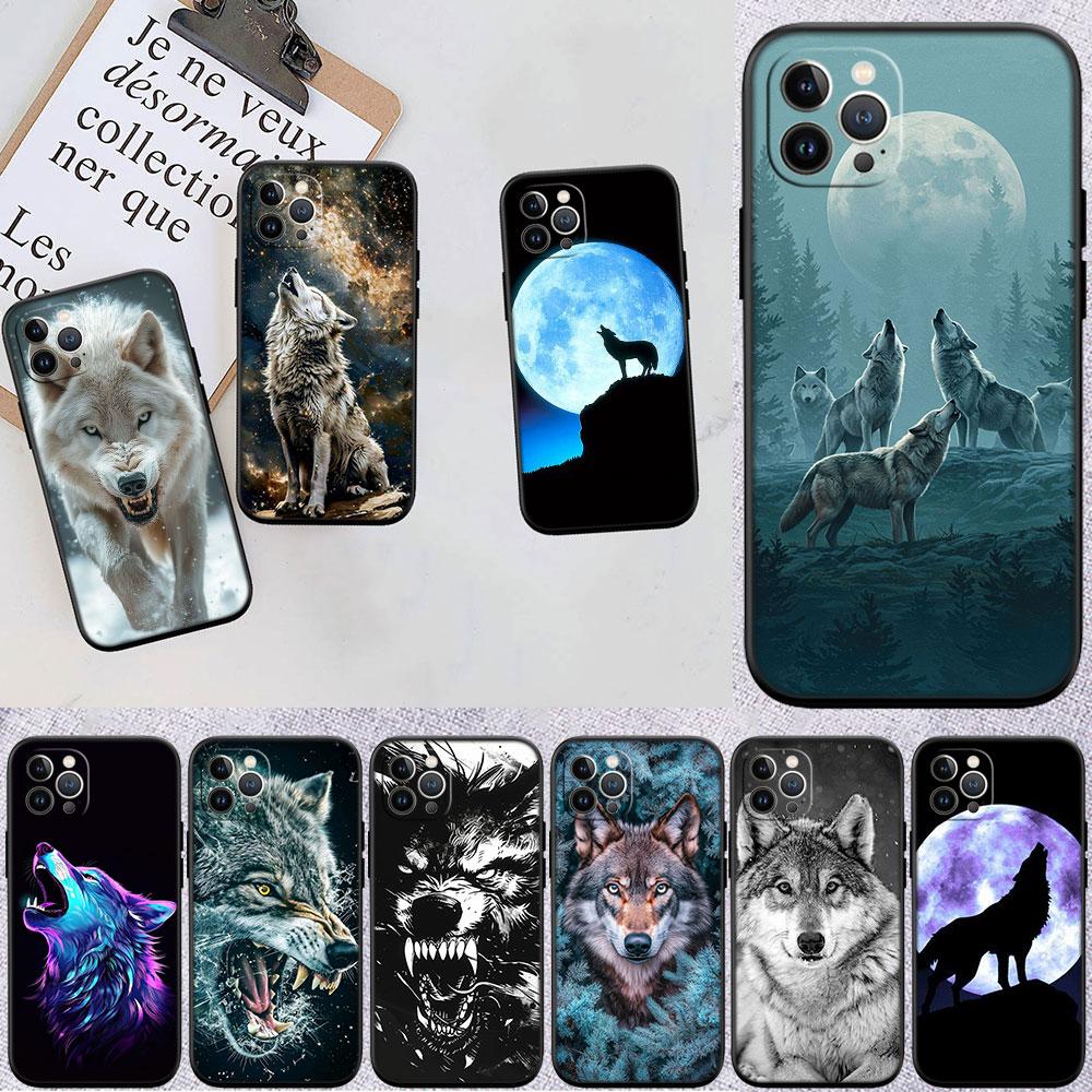 CJ8 Animal Wolf Soft Shell Phone Case for Redmi Note 10 11 12 Pro Max 10S 10C 10T 11A 11S 12S 12C