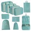 7-Piece Travel Storage Bag Set for Clothing and Luggage Organization