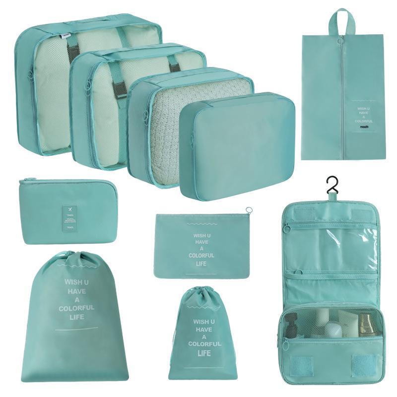 7-Piece Travel Storage Bag Set for Clothing and Luggage Organization
