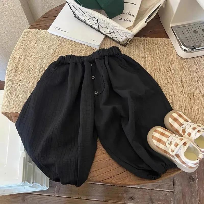 Kids Summer Chiffon Mosquito Pants Loose Fit Joggers for Boys and Girls Thin Breathable Casual Trousers
