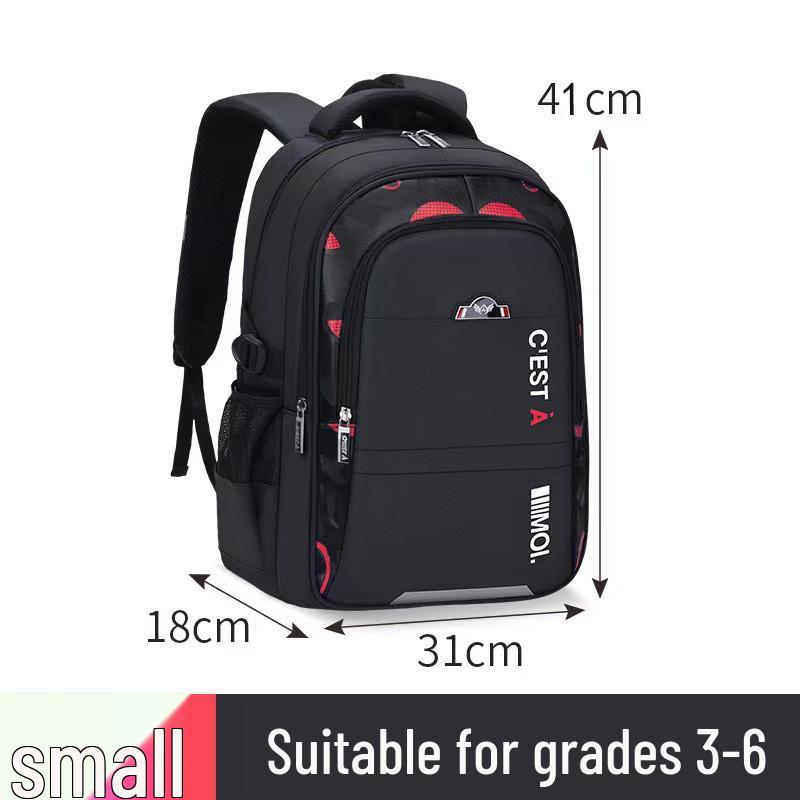 Skolväska med stor kapacitet för pojkar, årskurs 3-6, Första klass till högstadiet, Ny 2025-utgåva