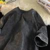 Quality Oversized Acid Washed Y2K T Shirt Men Vintage T-shirts Streetwear Mineral Wash Tee Shirts Boy Loose Y Tops 260722BJ