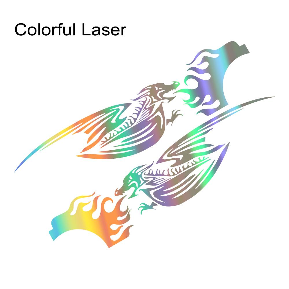 Fire Dragon Vinyl Car Decal Flame Self-Adhesive Sticker for Kia Sportage Ford Kuga Explorer Hyundai Tucson Toyota Land Cruiser