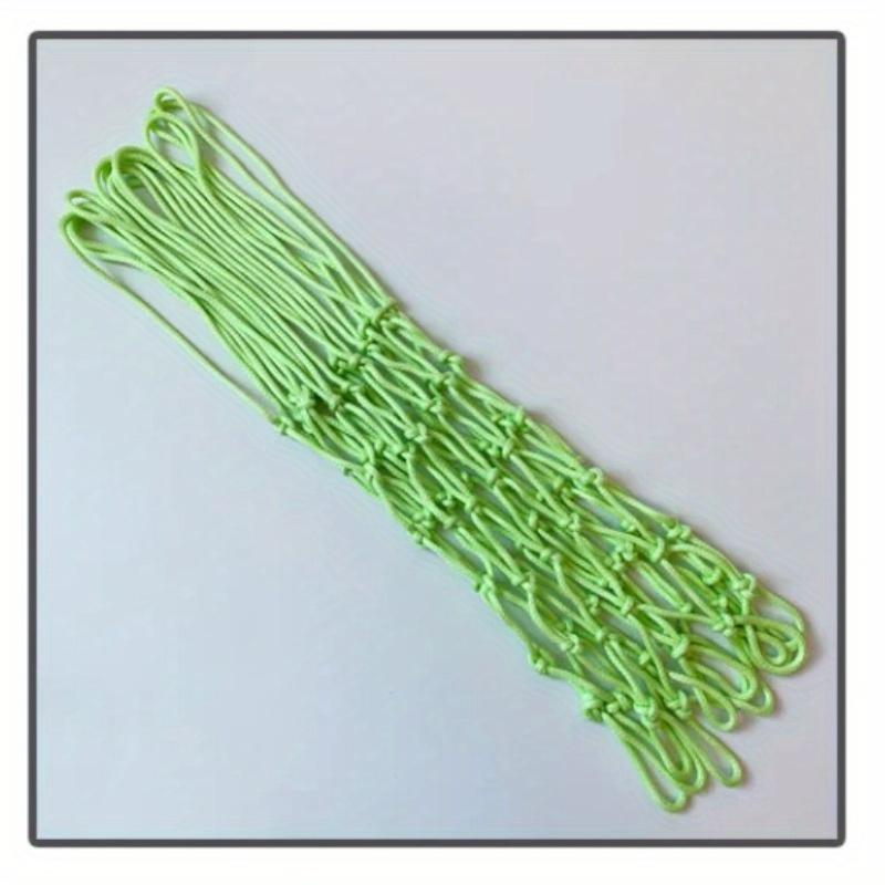50CM Standard Selvlysende Basketballnett Grønt Fluorescerende Basketballnett Selvlysende Barnas Basketballkurvnett 1 stk