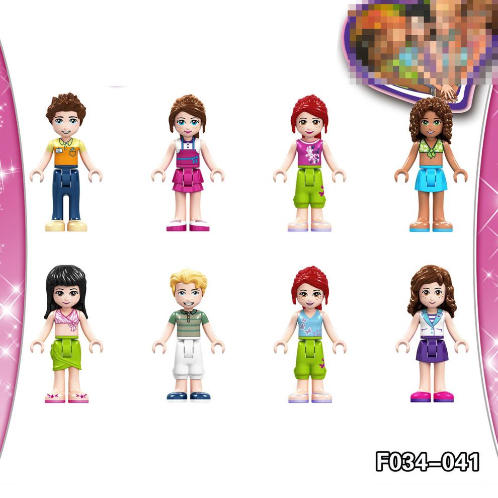 (Style A 40pcs) 41Pcs Friends Girls Mini Figures Building Blocks Toys Gift