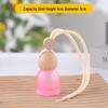 Frosted Glass Car Diffuser Bottle with Lanyard for Essential Oils - Refillable and Ideal for Home or Wardrobe Decor.