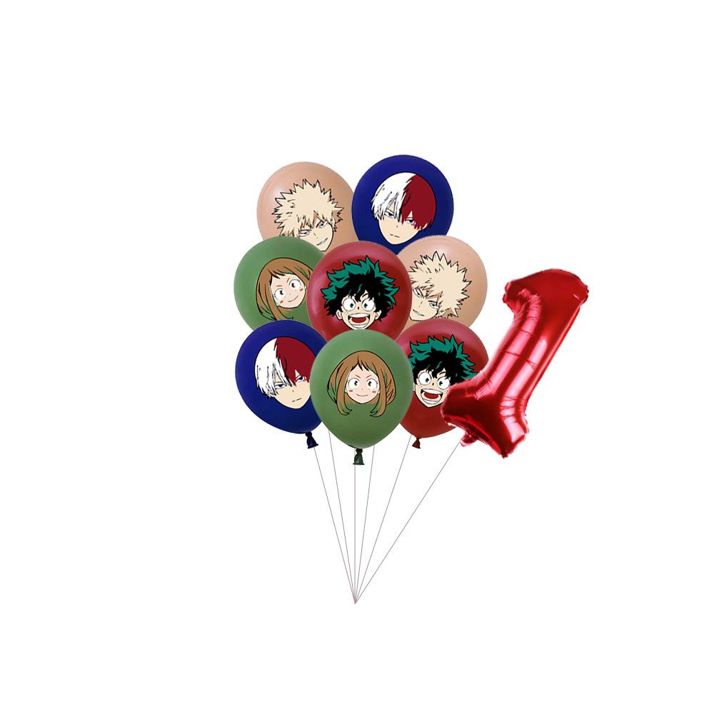 My Hero Academia Feste di Compleanno a Tema Decorazioni Set Palloncini Stoviglie Tovaglie Topper per Torta Articoli per Feste Baby Shower