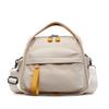 Trendy Solid Color Nylon Crossbody Bag Zippered Pockets Casual City Bags Travel