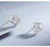 925 Silver Star Stud Earrings AAA Zircon High Quality For Women Earring Wedding Fashion Jewelry Accessories Party Gift