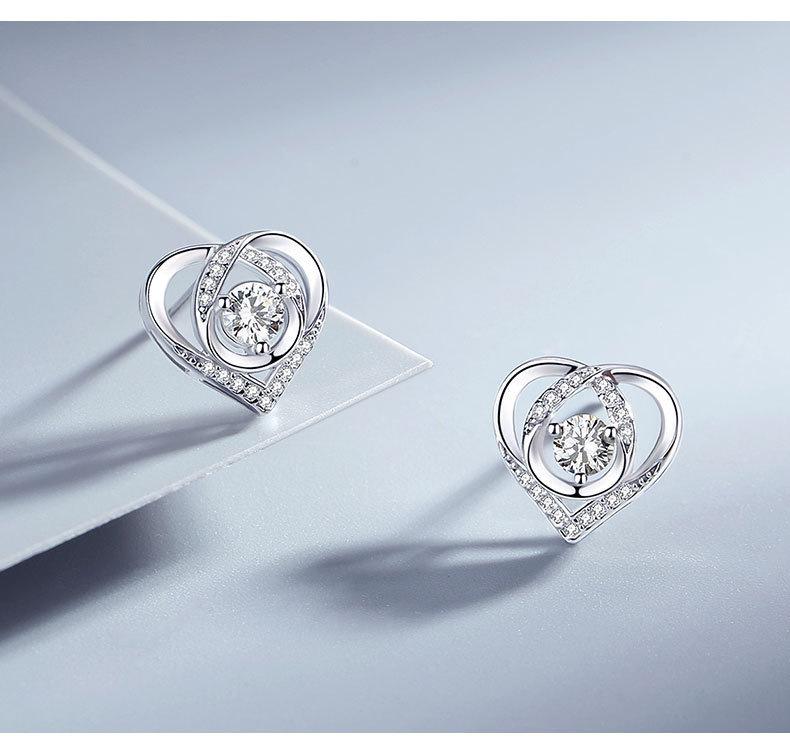 925 Silver Star Stud Earrings AAA Zircon High Quality For Women Earring Wedding Fashion Jewelry Accessories Party Gift