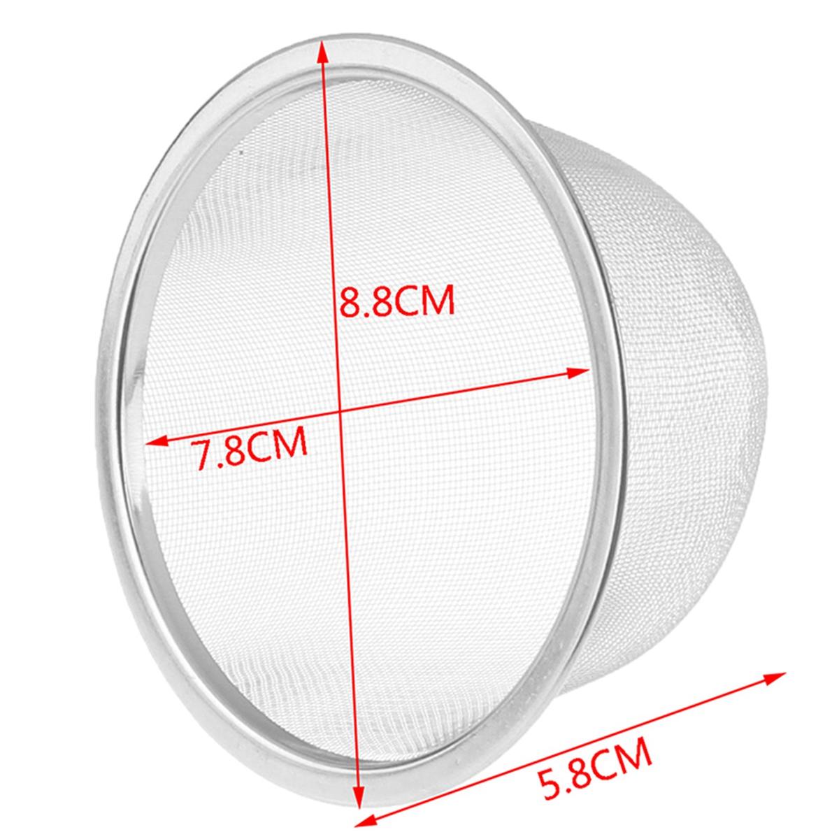 

Кружки Чай из рассыпного листа Нержавеющая сталь Многоразовый Кухонный Чайный заварник Ситечко Фильтр для специй Посуда для напитков 8.8cm