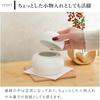 Kamoshika Tool Shop Ceramic Kagami Mochi with Orange New Ceramic Kagami Mochi Small Item Made In Banko with Amulet Card - Year's Decoration, Ornament,