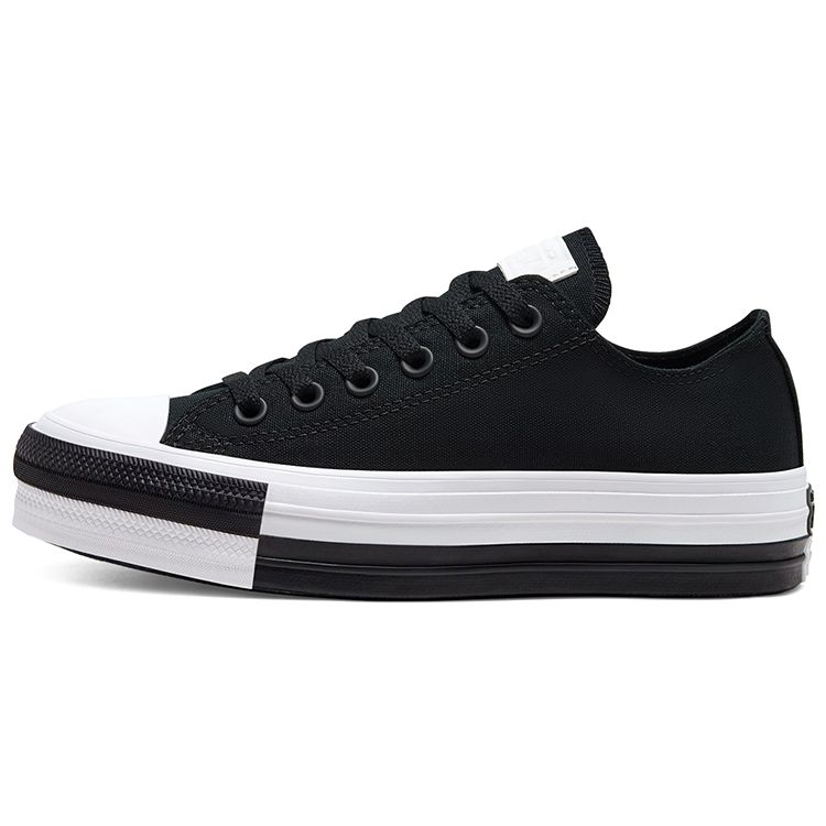 Converse Chuck Taylor All Star Retro Low Top Canvas Shoes Women Sneakers White Black 568657C