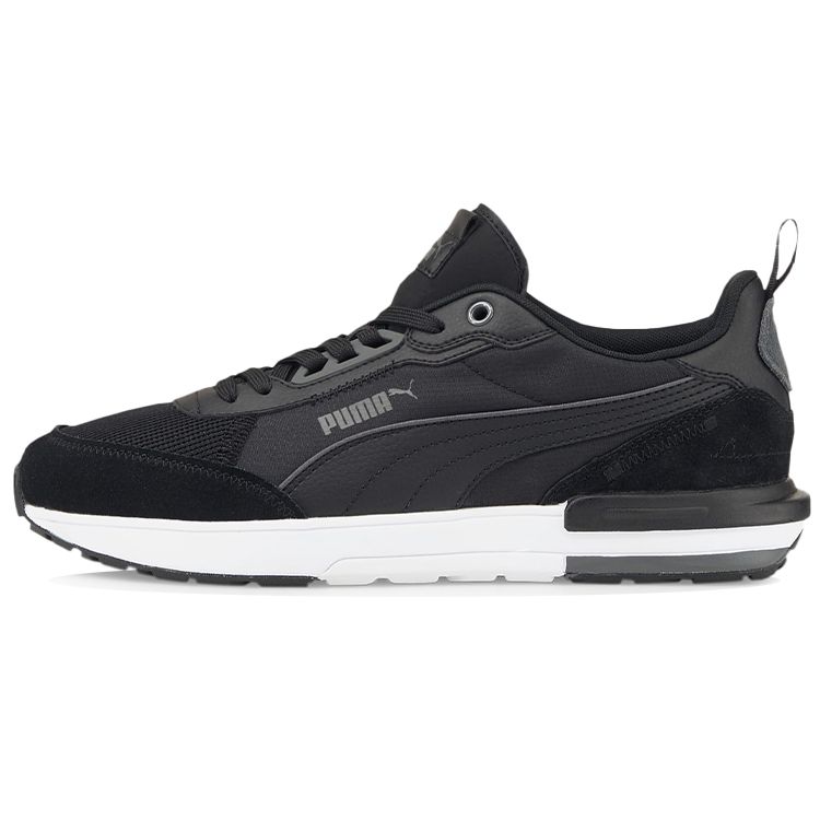 

Puma R22 Black Dark Shadow Unisex Sneakers White 383462-01 41
