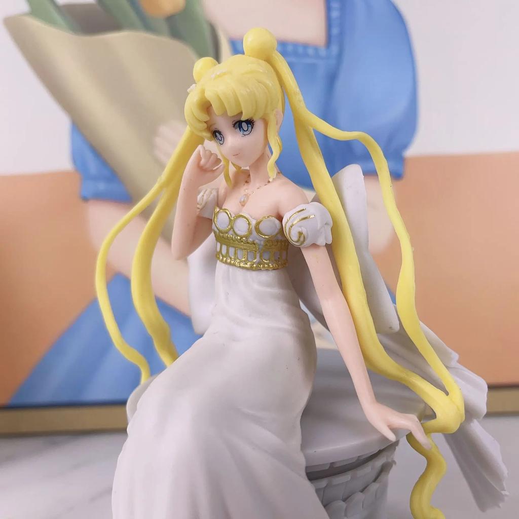 14CM 1PCS Ichiban Kuji Lastone Special Color Sailor Moon Eternal Princess Serenity Figure Doll Toy Ornament Gift