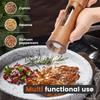1 Set Manual Salt and Pepper Grinder Wooden Adjustable Coarseness Multi-purpose Spices Grinder 7.87 Inch Salt Pepper Grinder Set