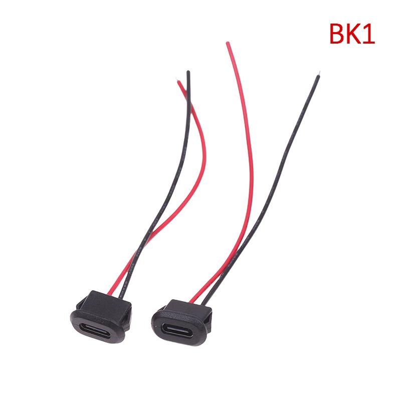 

2 шт. USB-разъем Type-C водонепроницаемый 2P женский с портом зарядки терминала