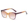 Women's Latest Gradient Color Frame Hyperopia Glasses Cat-eye Big Frame Sunglasses HD Blue Ray Protection Reading Glasses To +40