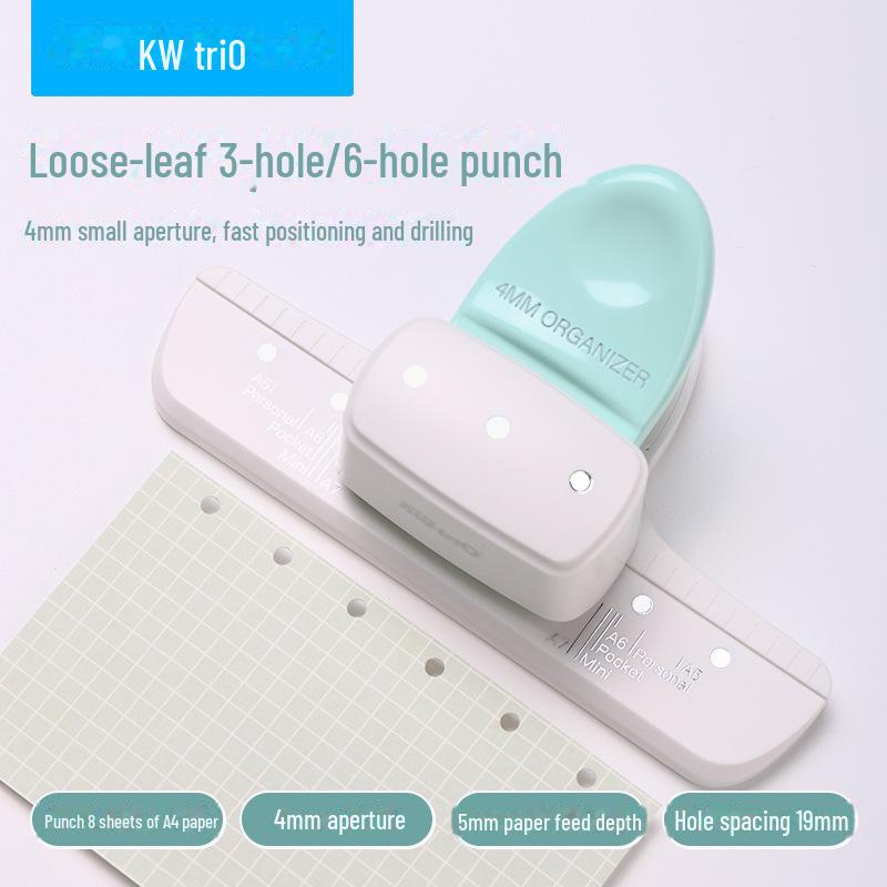 

Kedeyou 9027 4мм Ручной дырокол на три отверстия для листов на кольцах