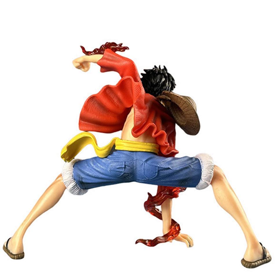 One Piece Podwójny Owoc Edycja Klasyczna Styl Artystyczny Bitwa Luffy Ręcznie Robiony Model PVC Peryferia Anime Zabawka dla Dzieci Ozdoba