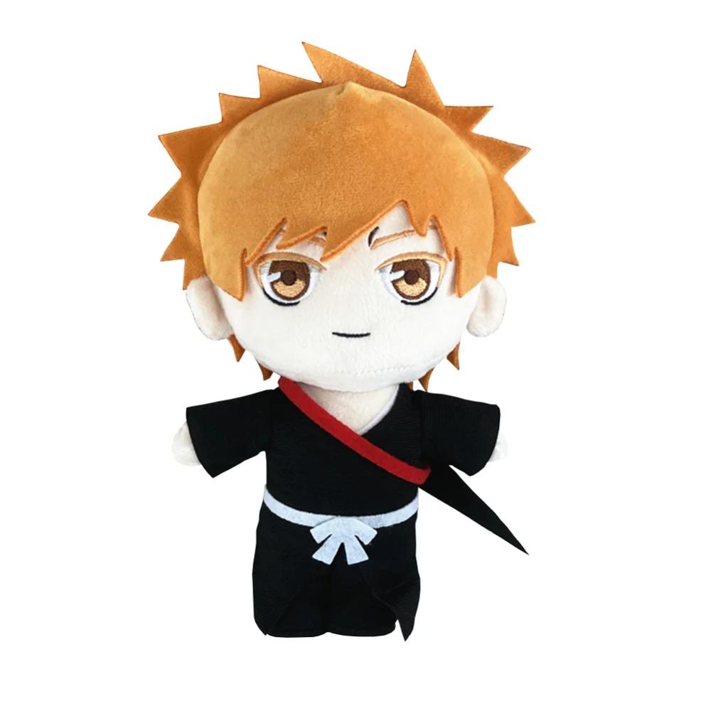 Anime Plush Doll Aizen Sousuke Zaraki Kenpachi Plushie Kuchiki Byakuya Kurosaki Ichigo Plush Toy Cosplay Soft Stuffed Pillow Gif