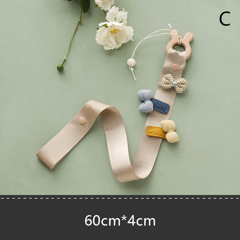 Niedlicher Holztier-Haarspangenhalter für Babys, Prinzessinnen, Mädchen, Haarnadel, Stirnband, Aufbewahrung, Anhänger, Schmuck, Organizer, Wandornamente