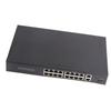 Ethernet Switch 16 Port 10100M Adaptiv RJ45 2 Uplink Gigabit für Computernetzwerke EU-Stecker