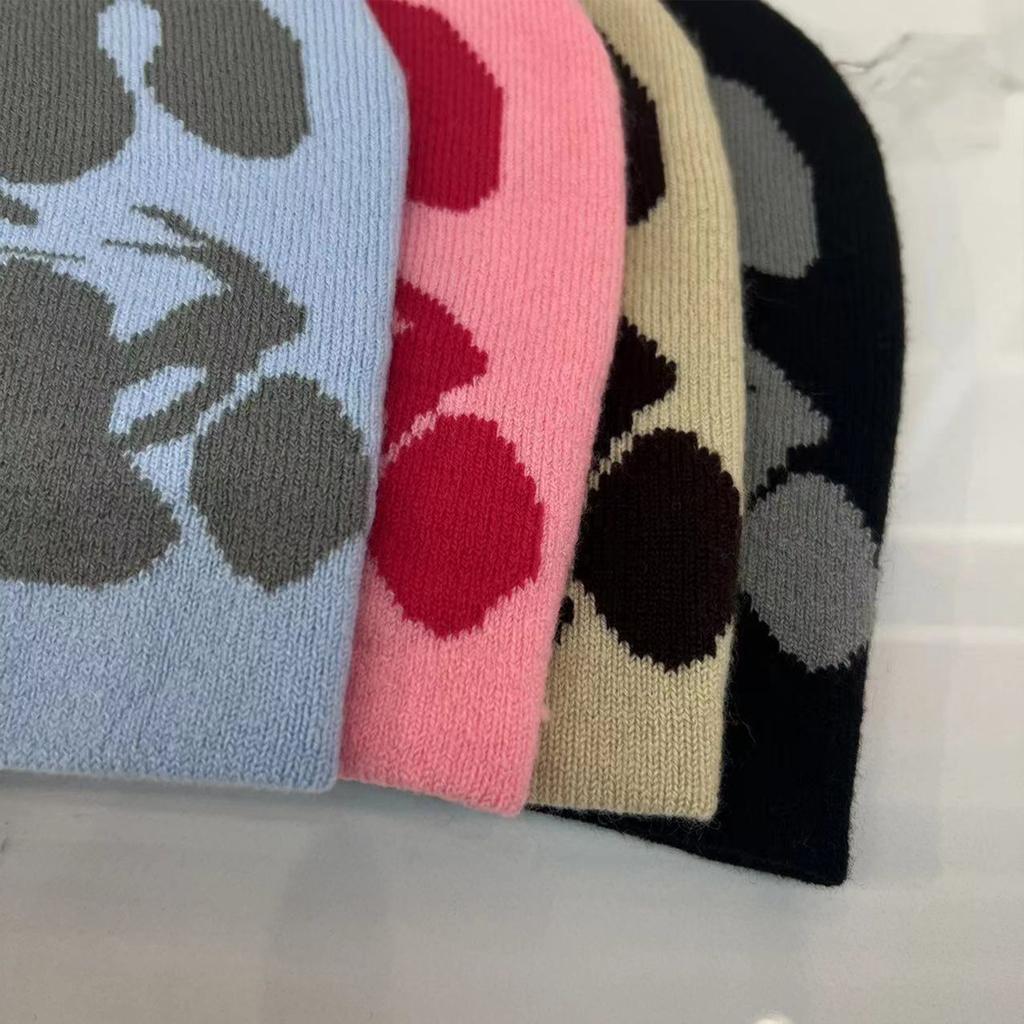 Y2K Hip-hop Unisex Beanie Hat Men Autumn and Winter Harajuku Style Photo Props Versatile Pile Bonnet