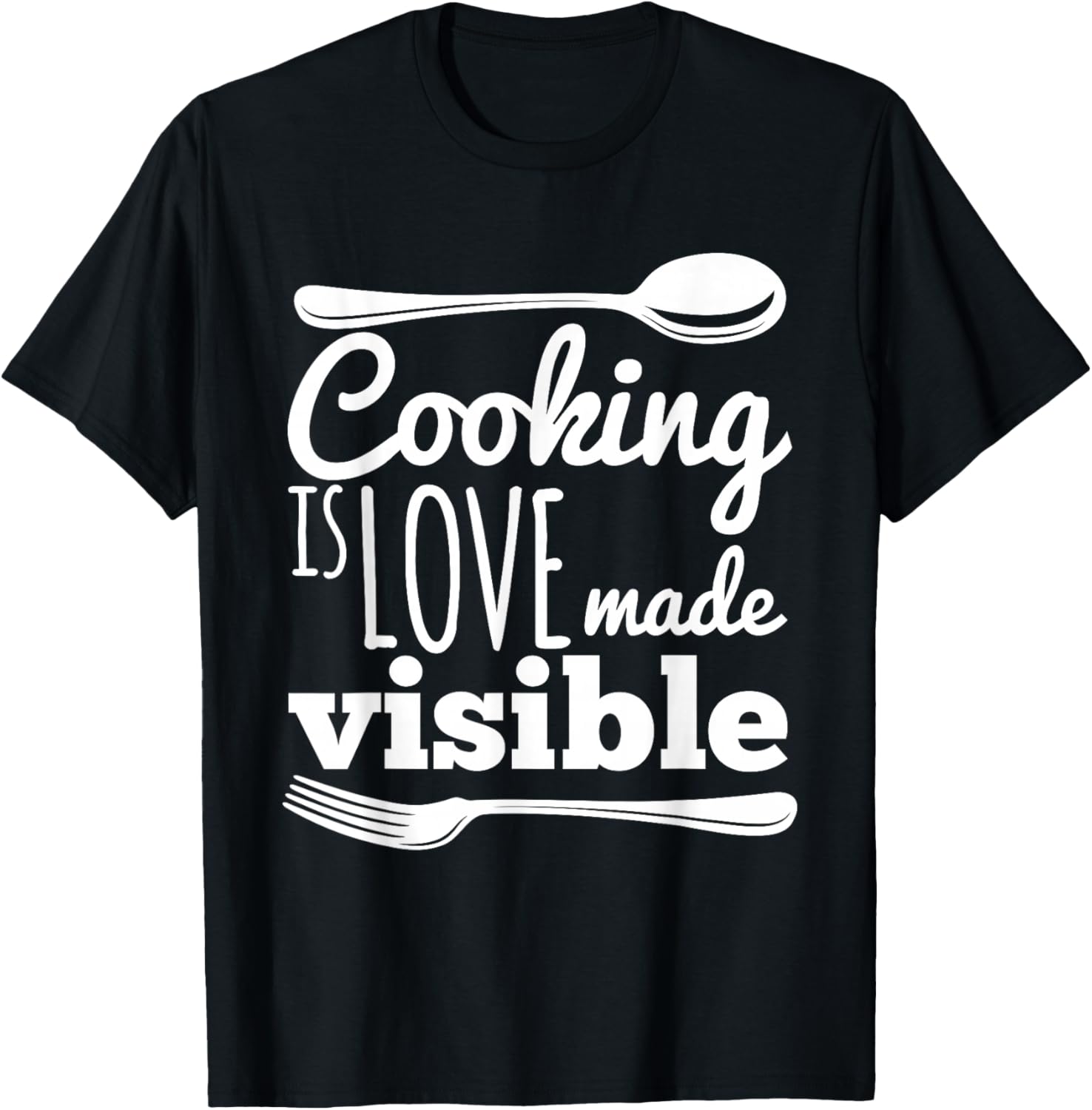 Cooking is Love Funny Chef Gift Fun T-Shirt Unisex T-Shirt L