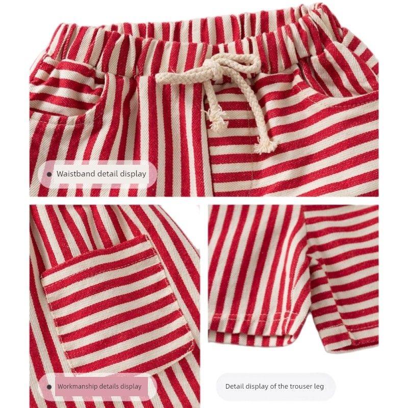 Shorts Summer Children's Clothing Boys and Girls Casual Pants Thick Style Boys' Mid-Length Pants Small and Medium-Sized Children's Five-Point Pants