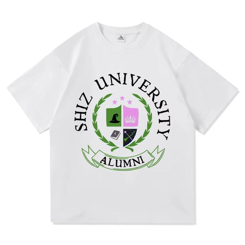 Shiz University Tričko Móda Dámské Estetické Film Zlá Tričko Unisex Vysoce Kvalitní Ležérní Elphaba Glinda Bavlněná Trička