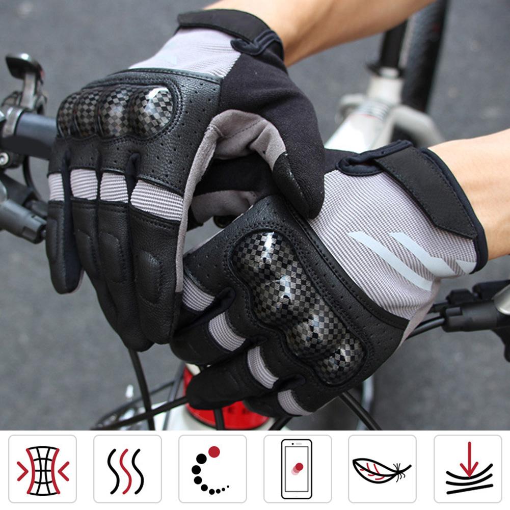 Winter Unisex Anti Collision Breathable Bike Gloves Cycling Equipment Black(black S)