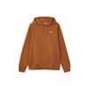 Club Swoosh Small Logo Solid Color Drawstring Hoodie Pullover Men Sweatshirt Tan 916271-290
