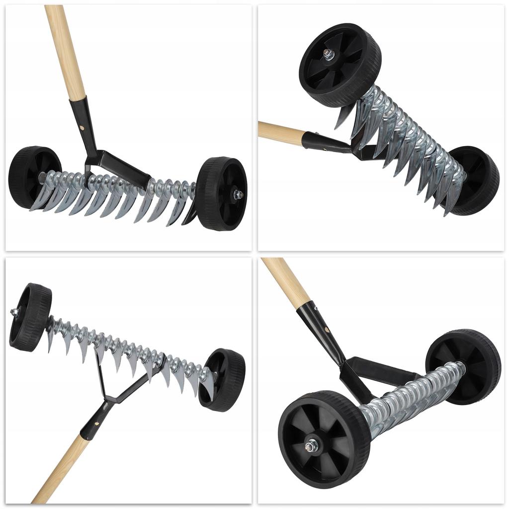 KADAX Scarificator de gazon cu mâner pe roți