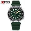 Oufannishi Waterproof Quartz Men's Watch with Luminous Dial, Rotating Bezel, and Calendar