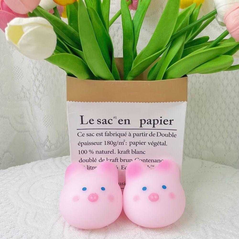 Rabbit Pink Pig Squeeze Toy Pink Cherry Blossom Pig Cartoon Animal Toy Sakura Pig  Party Favors