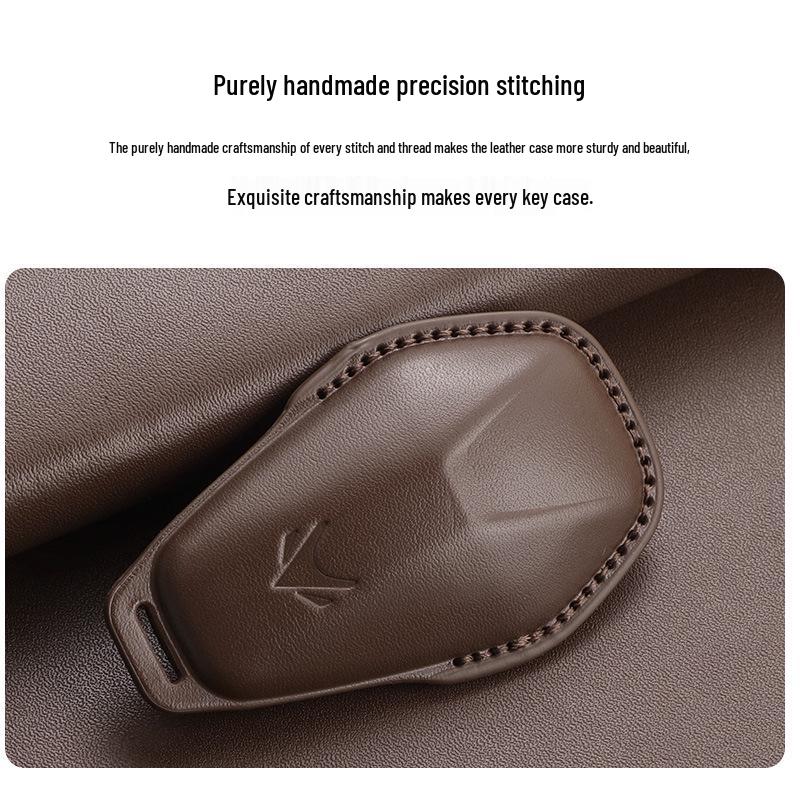 Jihu Alpha T5 Key Cover - Women's Genuine Leather Case for S5 New Energy Vehicle